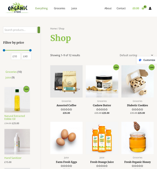 site e-commerce produits